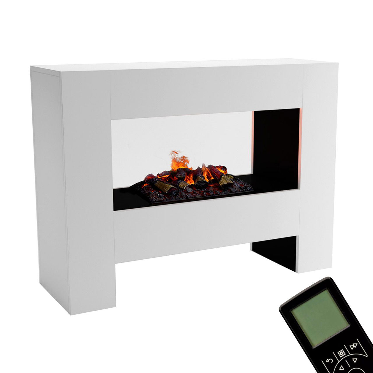 Glow Fire Fallada Elektrokamin Opti-Myst Cassette 500 mit Holzdekoration