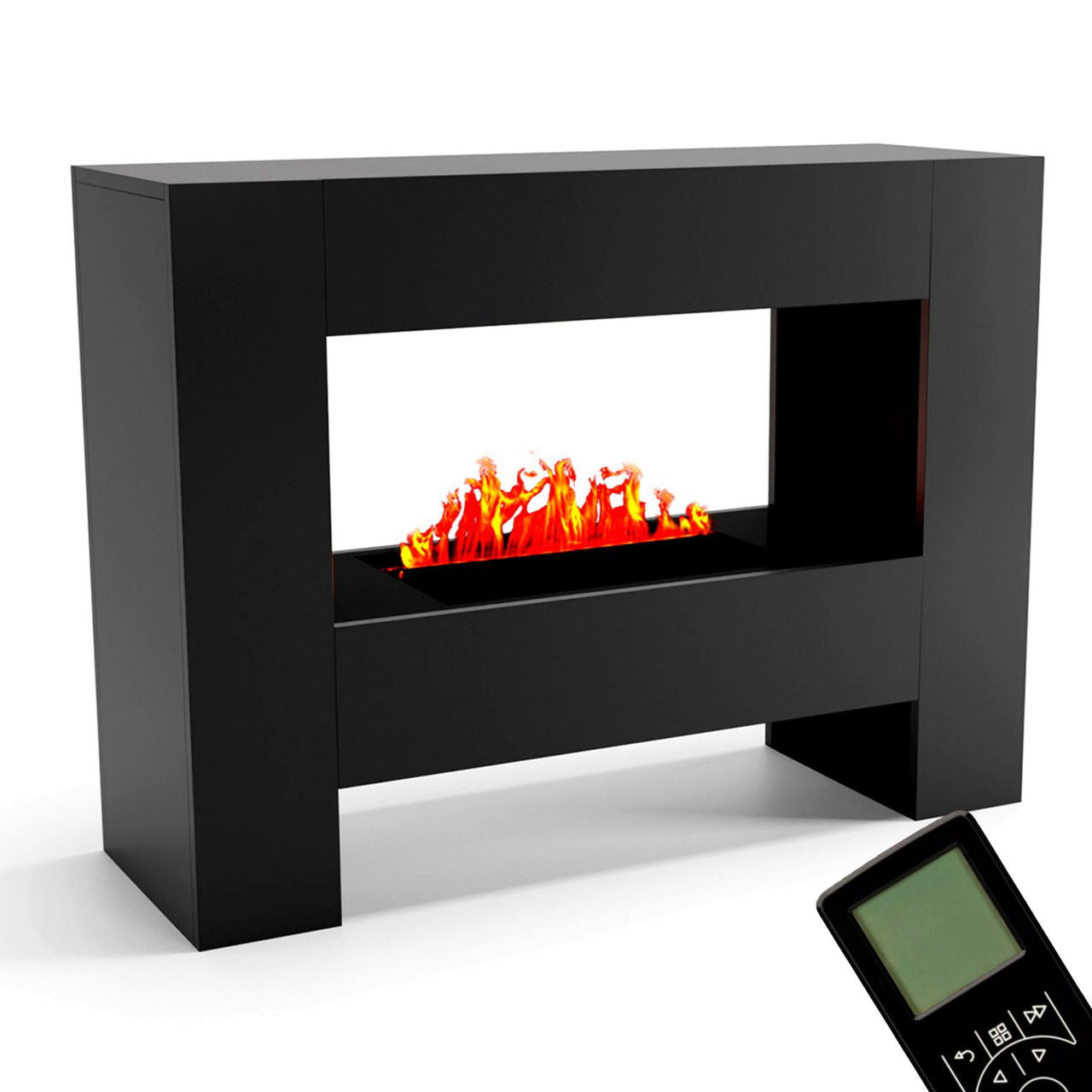 Glow Fire Fallada Schwarz Elektrokamin mit Wasserdampf