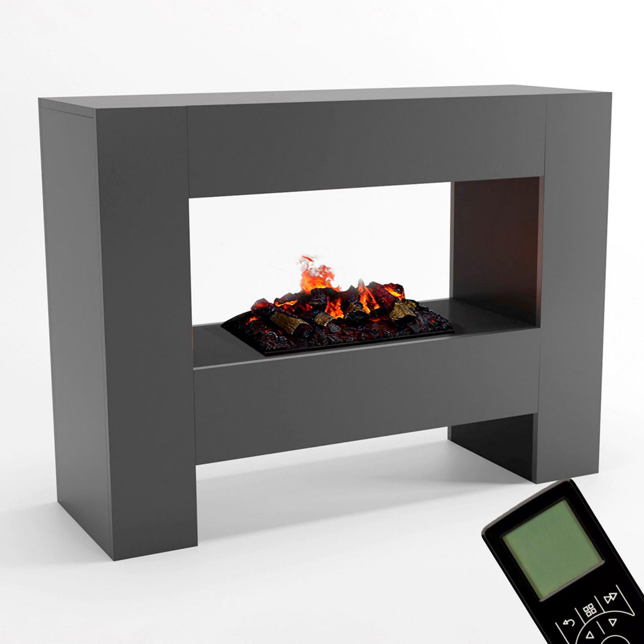 Glow Fire Fallada Elektrokamin Opti-Myst Cassette 500 mit Holzdekoration