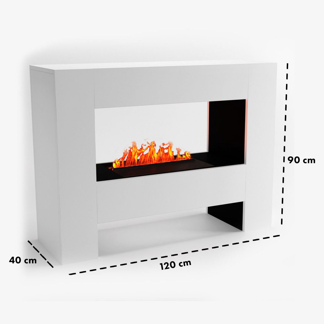 Glow Fire Fallada Elektrokamin Opti-Myst Cassette 500 ohne Holzdekoration