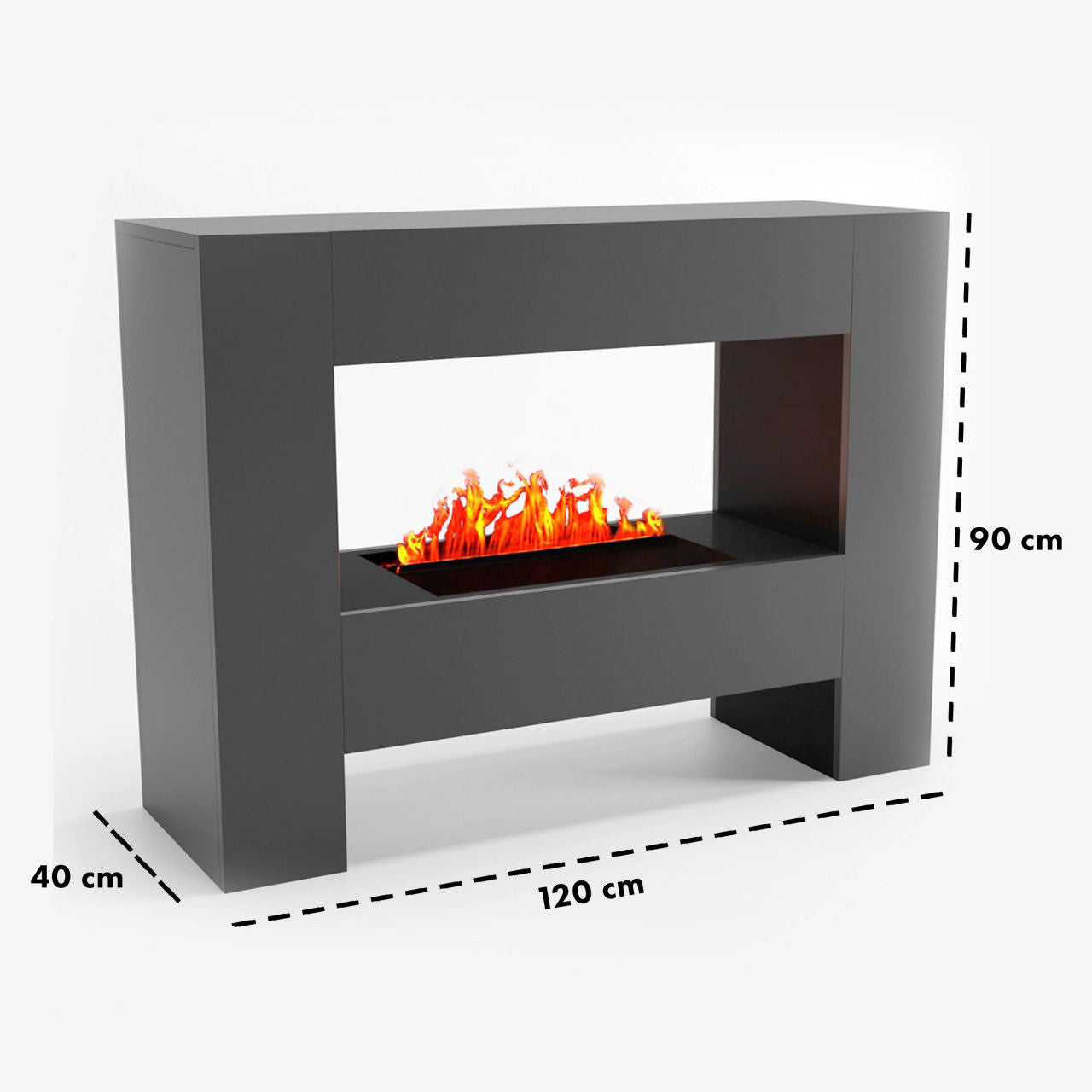 Glow Fire Fallada Elektrokamin Opti-Myst Cassette 500 ohne Holzdekoration