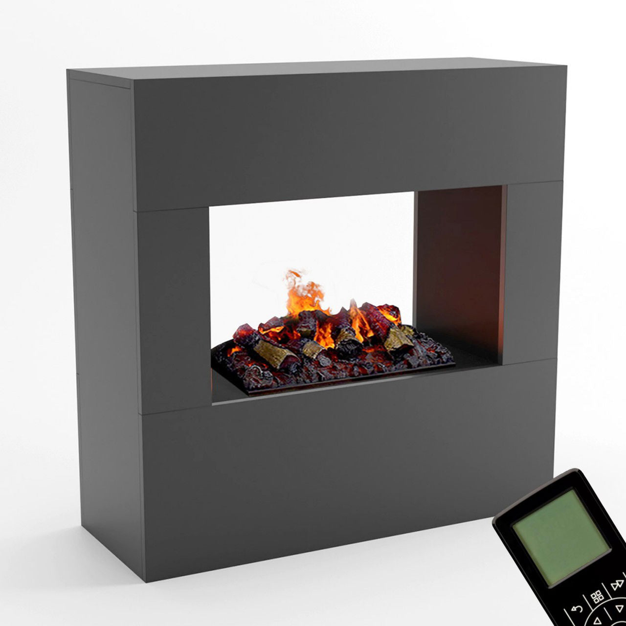 Glow Fire Goethe Elektrokamin Opti-Myst Cassette 500 mit Holzdekoration