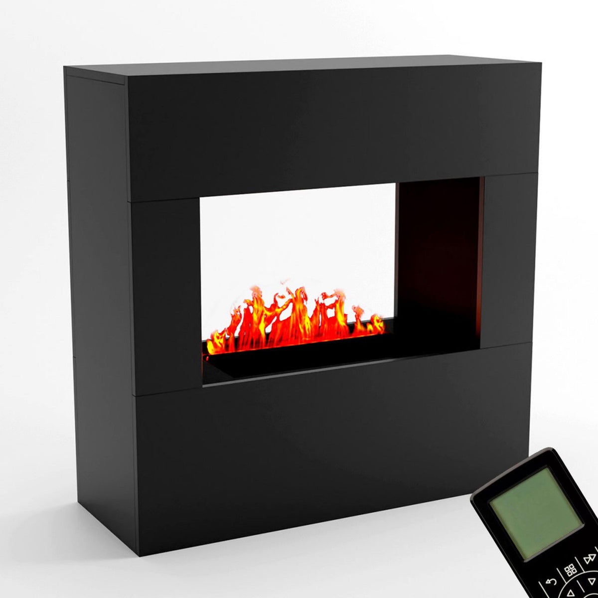 Glow Fire Goethe Schwarz Elektrokamin mit Wasserdampf