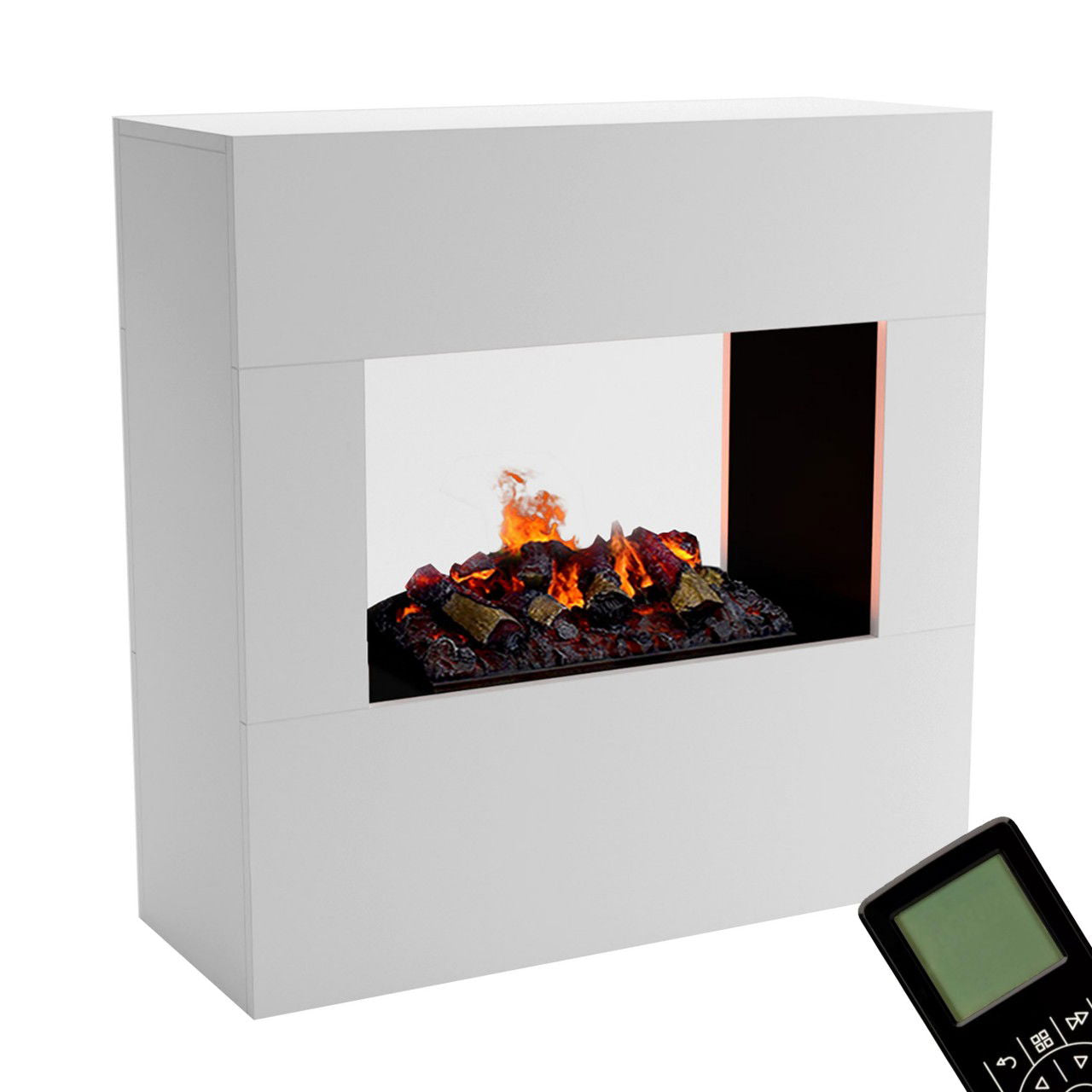 Glow Fire Goethe Elektrokamin Opti-Myst Cassette 500 mit Holzdekoration