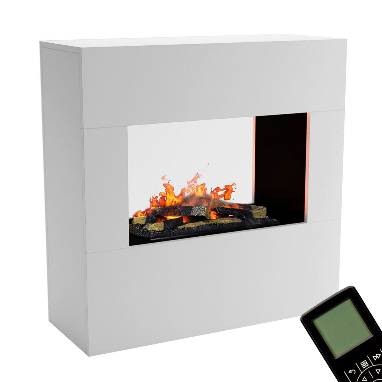 Glow Fire Goethe Weiß Elektrokamin mit Wasserdampf
