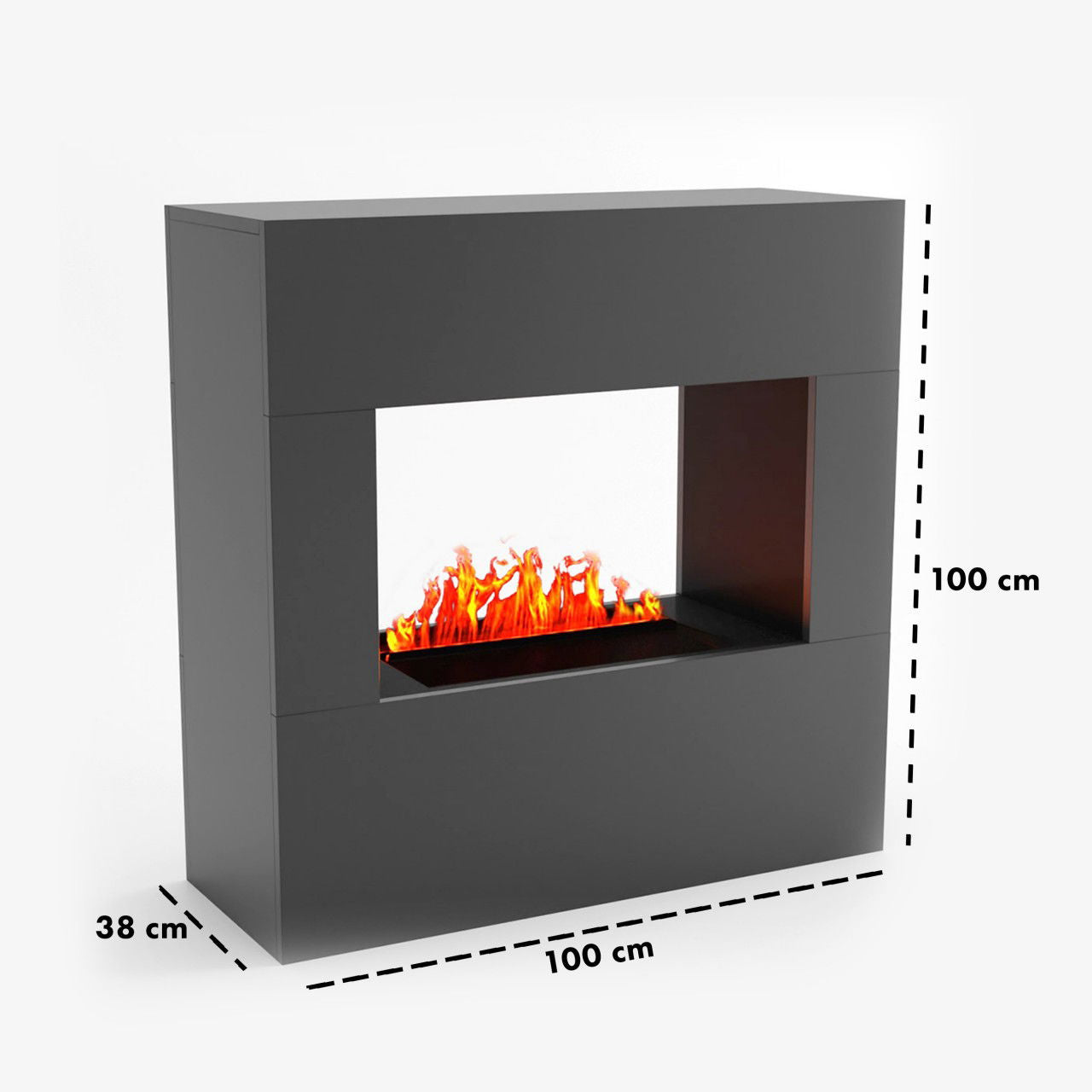 Glow Fire Goethe Elektrokamin Opti-Myst Cassette 500 ohne Holzdekoration