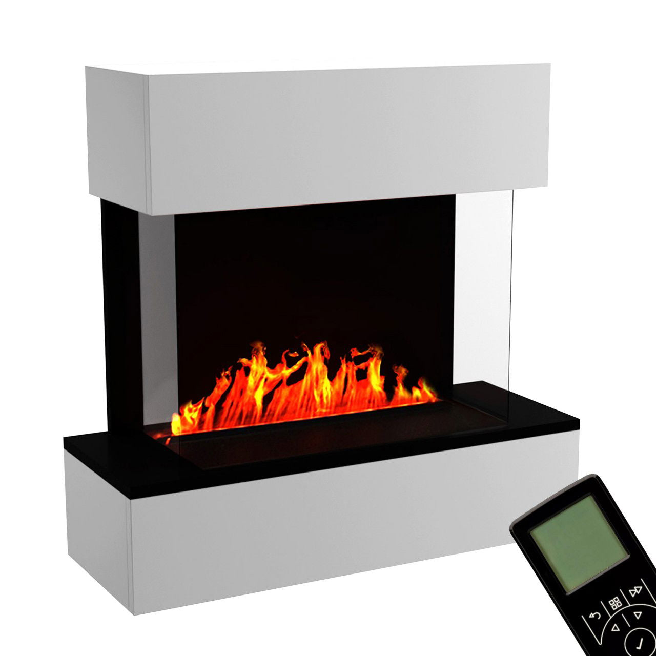 Glow Fire Hölderlin Sims Elektrokamin Opti-Myst Cassette 500 ohne Holzdekoration