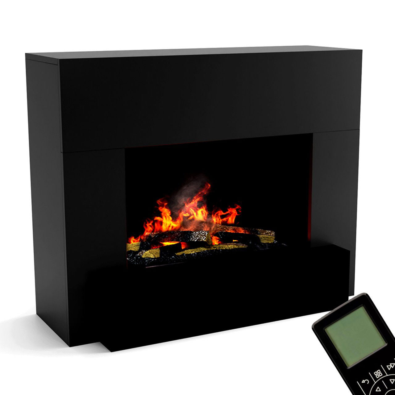 Glow Fire Hauptmann Schwarz Elektrokamin mit Wasserdampf