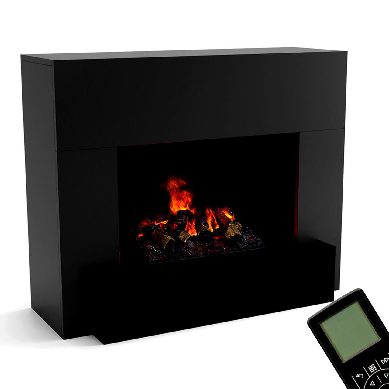 Glow Fire Hauptmann Schwarz Elektrokamin mit Wasserdampf