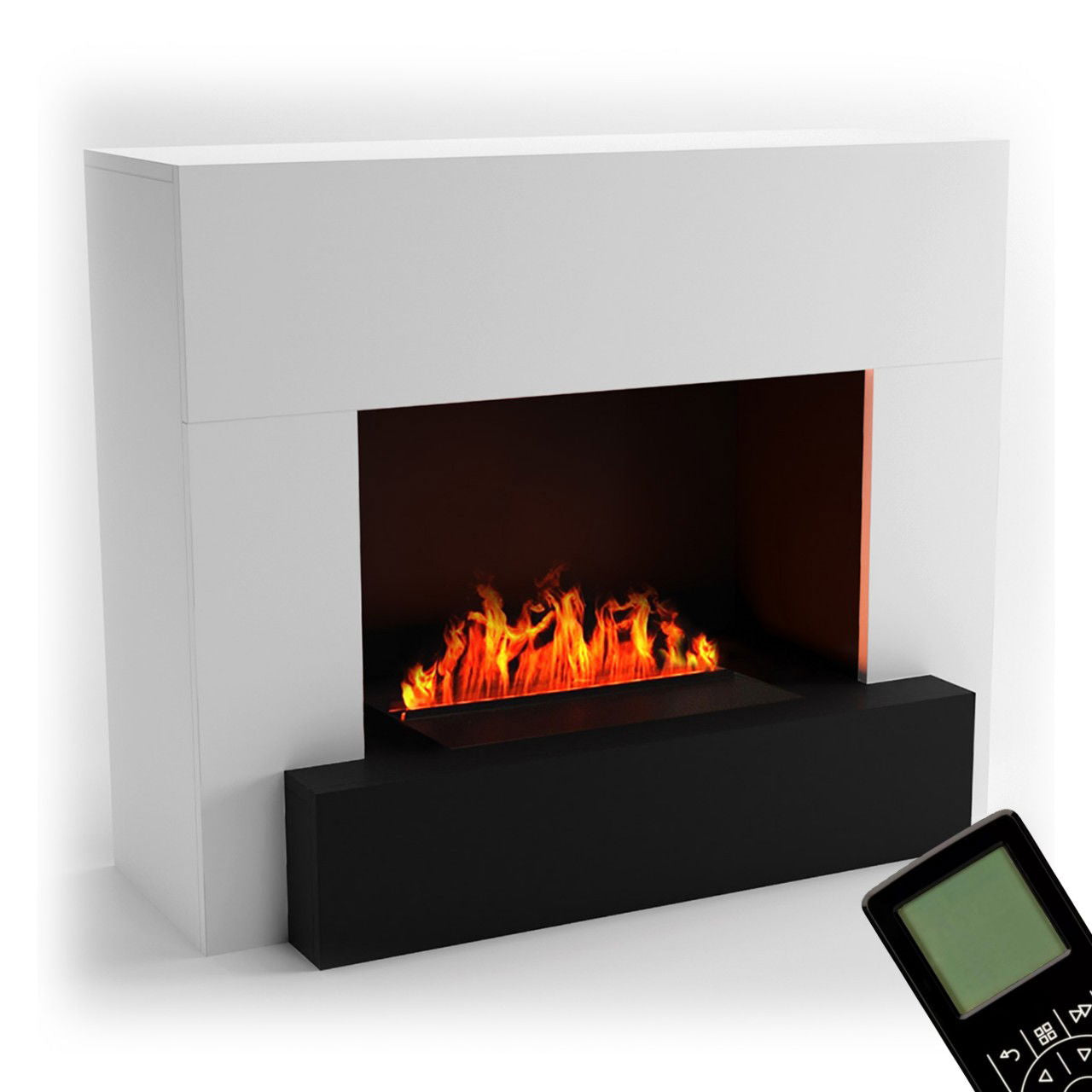 Glow Fire Hauptmann Weiß Elektrokamin mit Wasserdampf