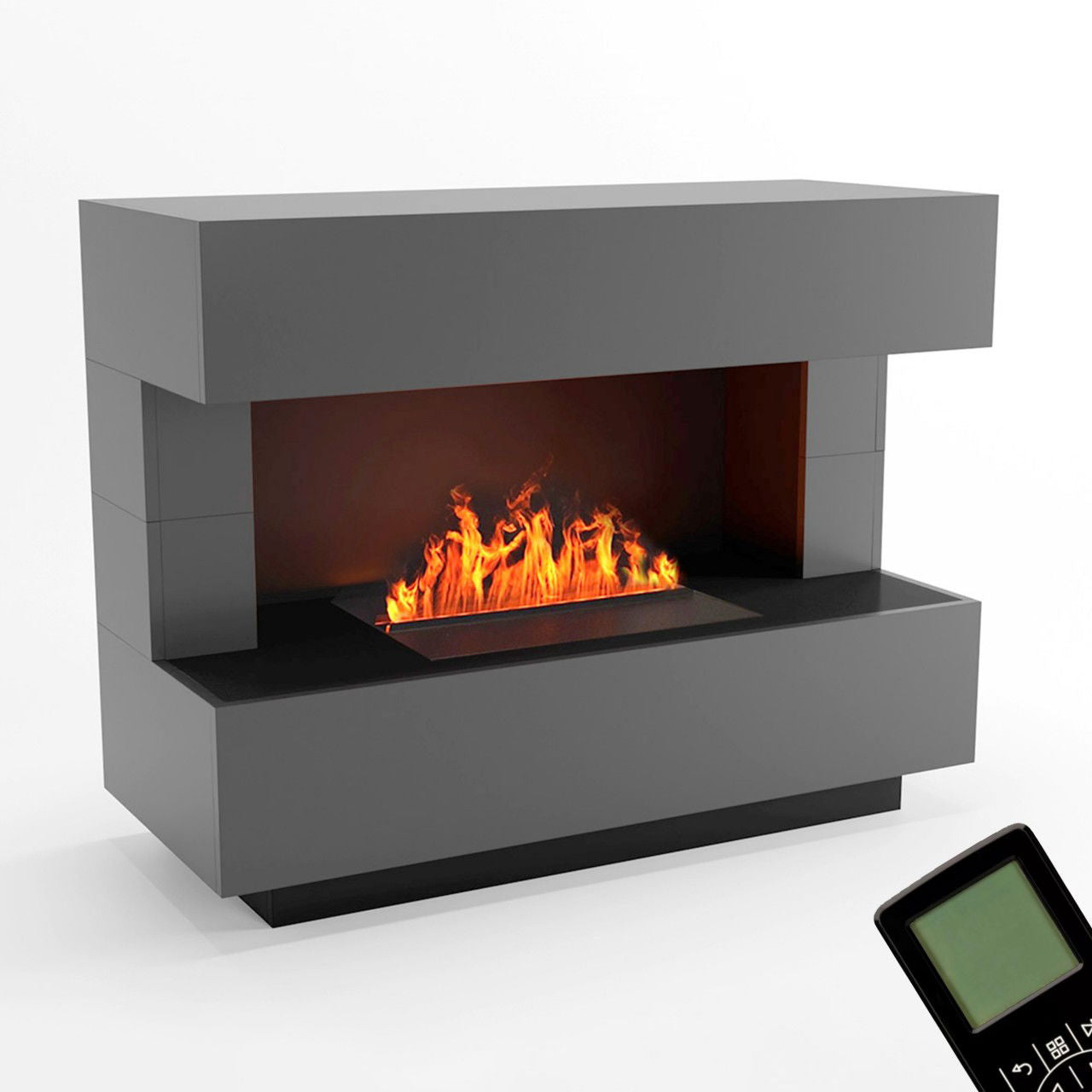 Glow Fire Kant Elektrokamin Opti-Myst Cassette 500 ohne Holzdekoration