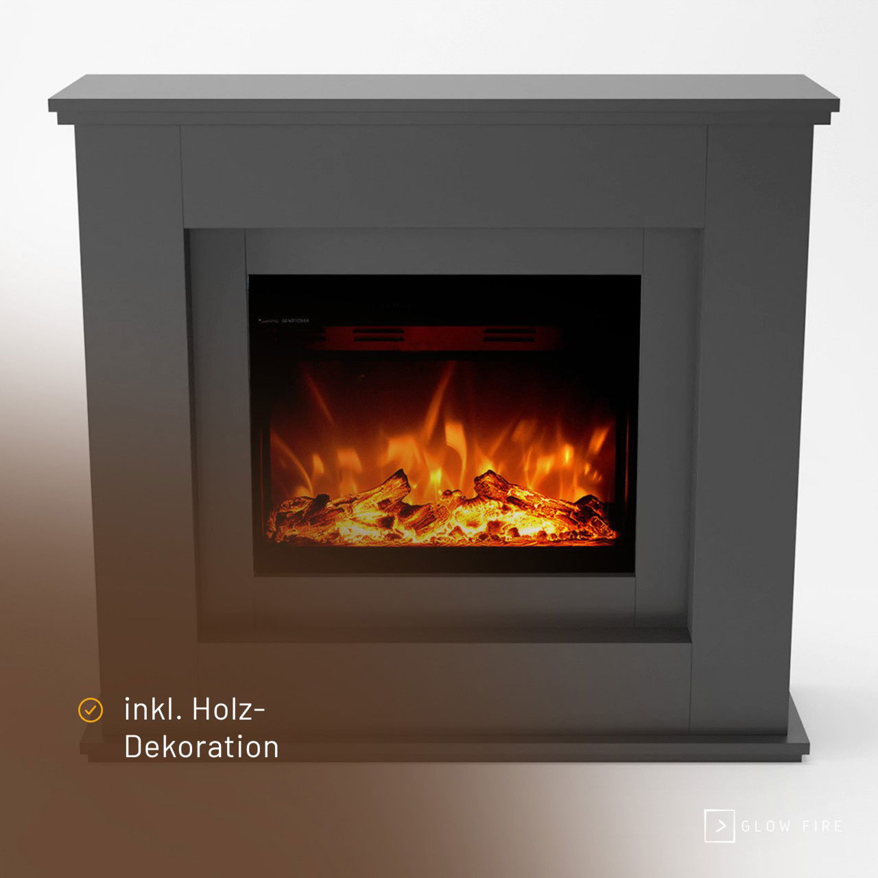 Glow Fire Europa Grau Elektrokamin