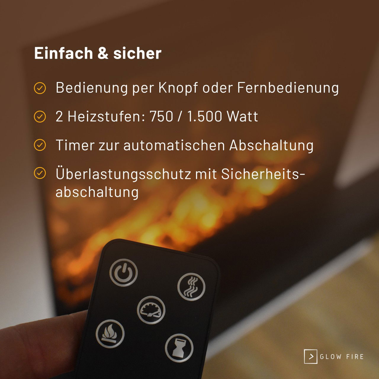 Glow Fire Thebe Weiß Elektrokamin