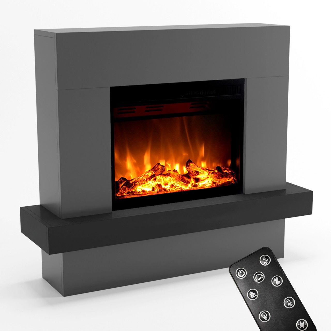 Glow Fire Pandora Grau Elektrokamin