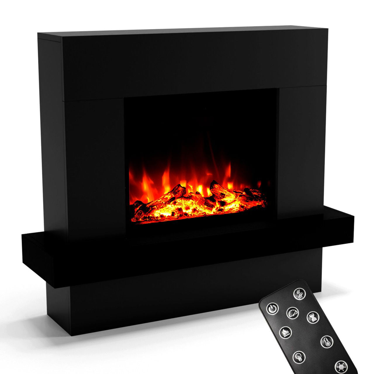 Glow Fire Pandora Elektrokamin Schwarz