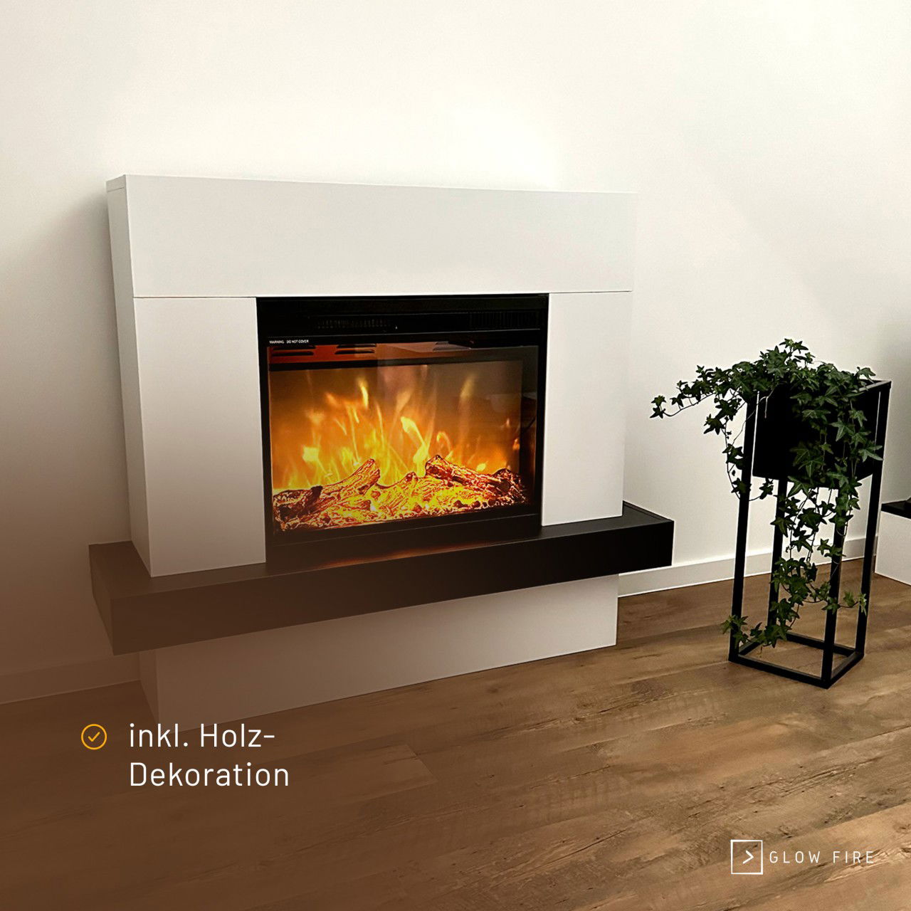 Glow Fire Pandora Weiß Elektrokamin