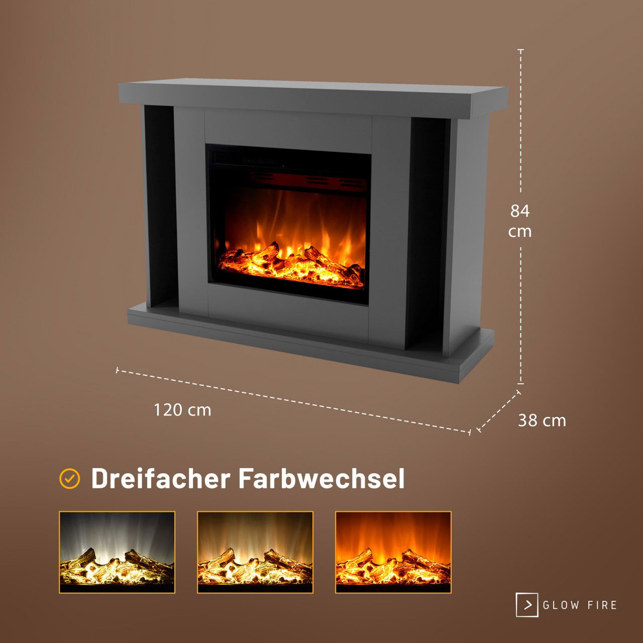 Glow Fire Tarvos Elektrokamin