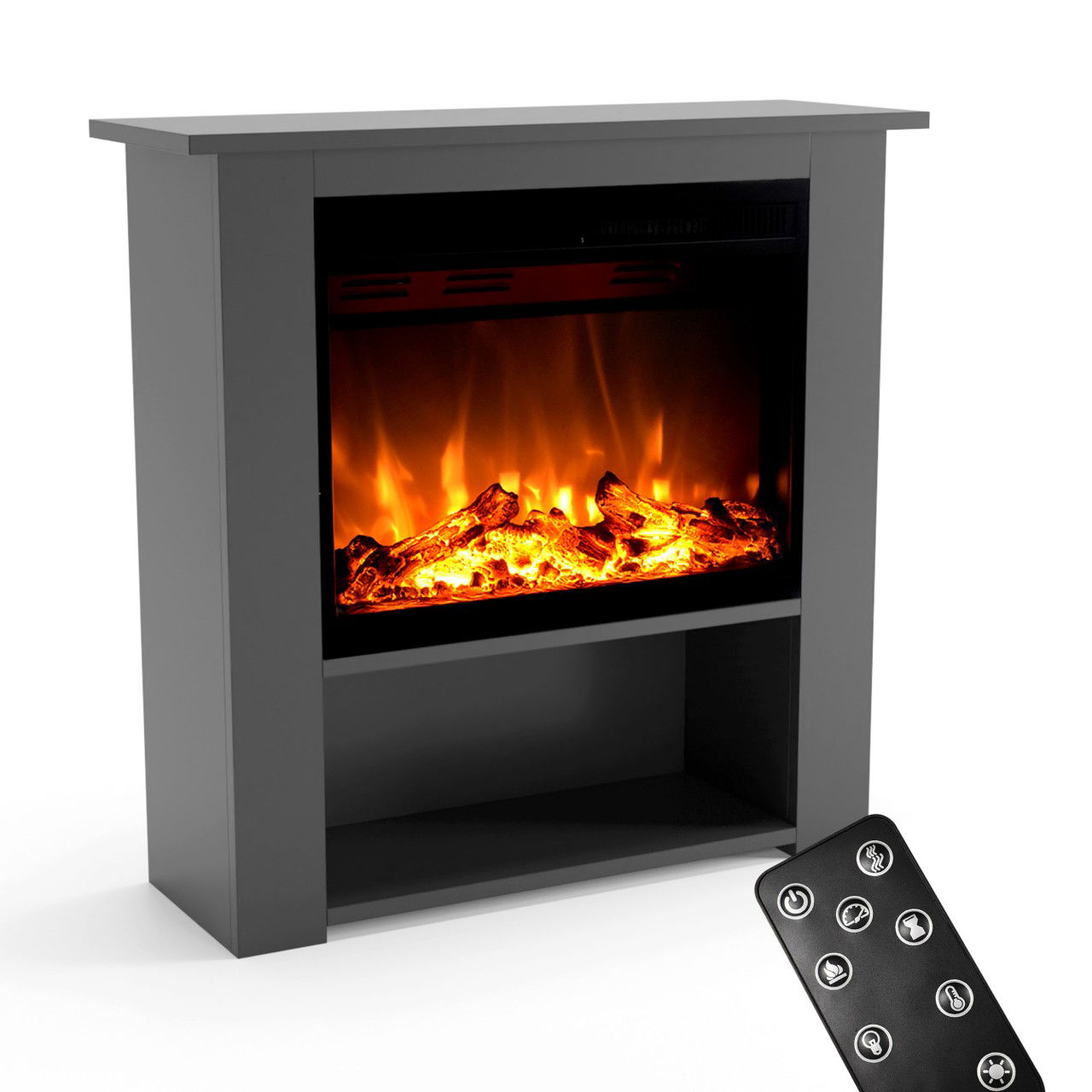 Glow Fire Thebe Grau Elektrokamin