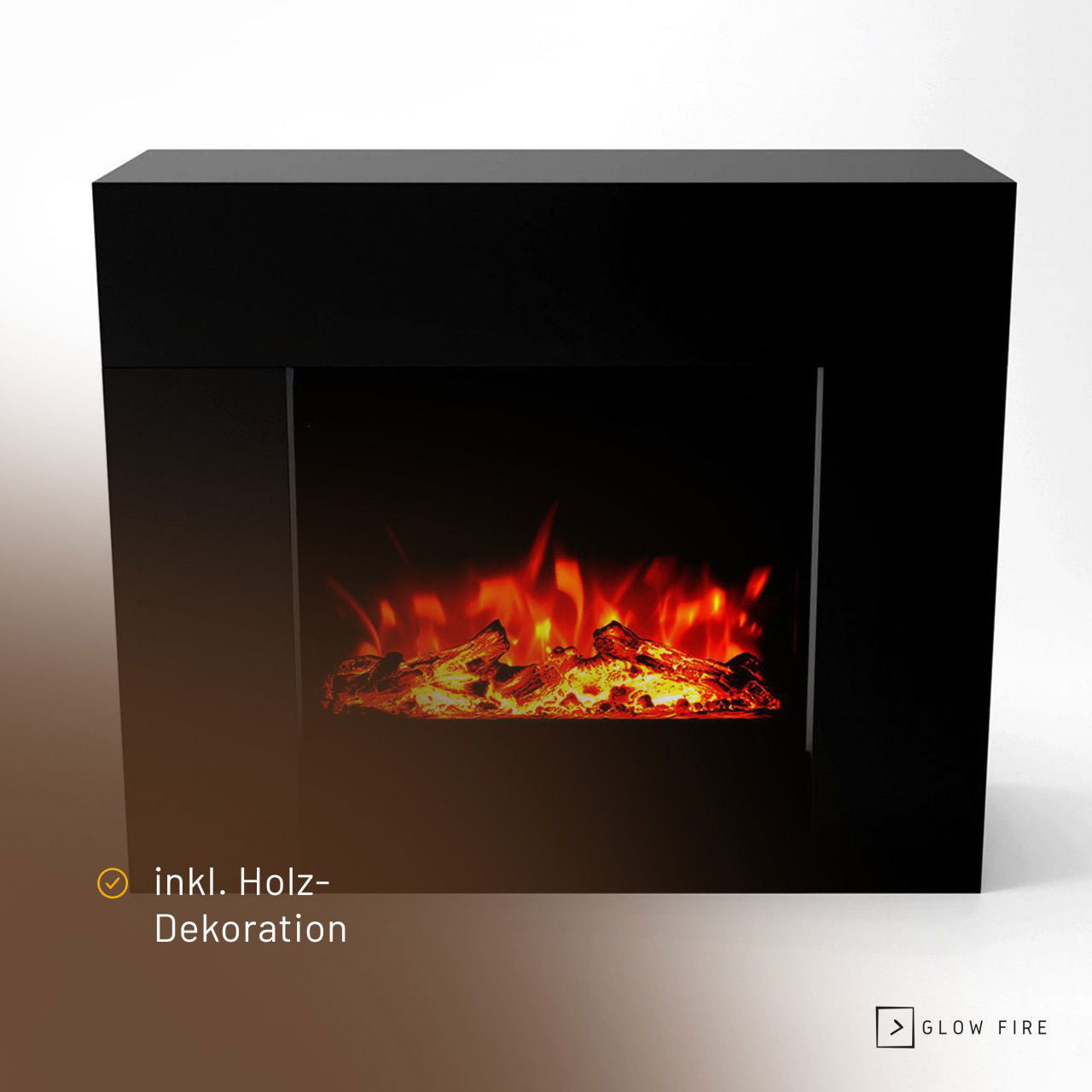 Glow Fire Metis Elektrokamin Schwarz