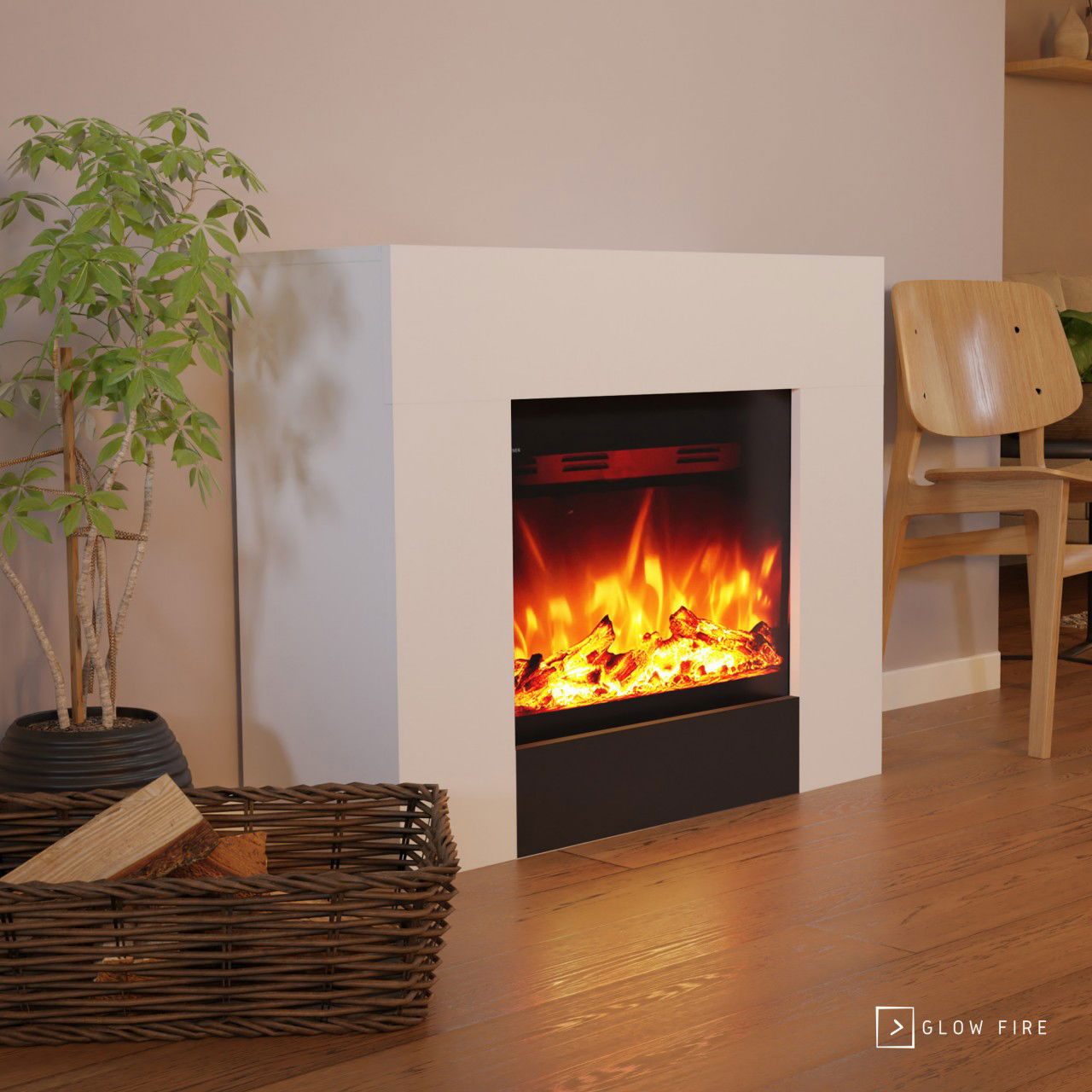 Glow Fire Metis Weiß Elektrokamin