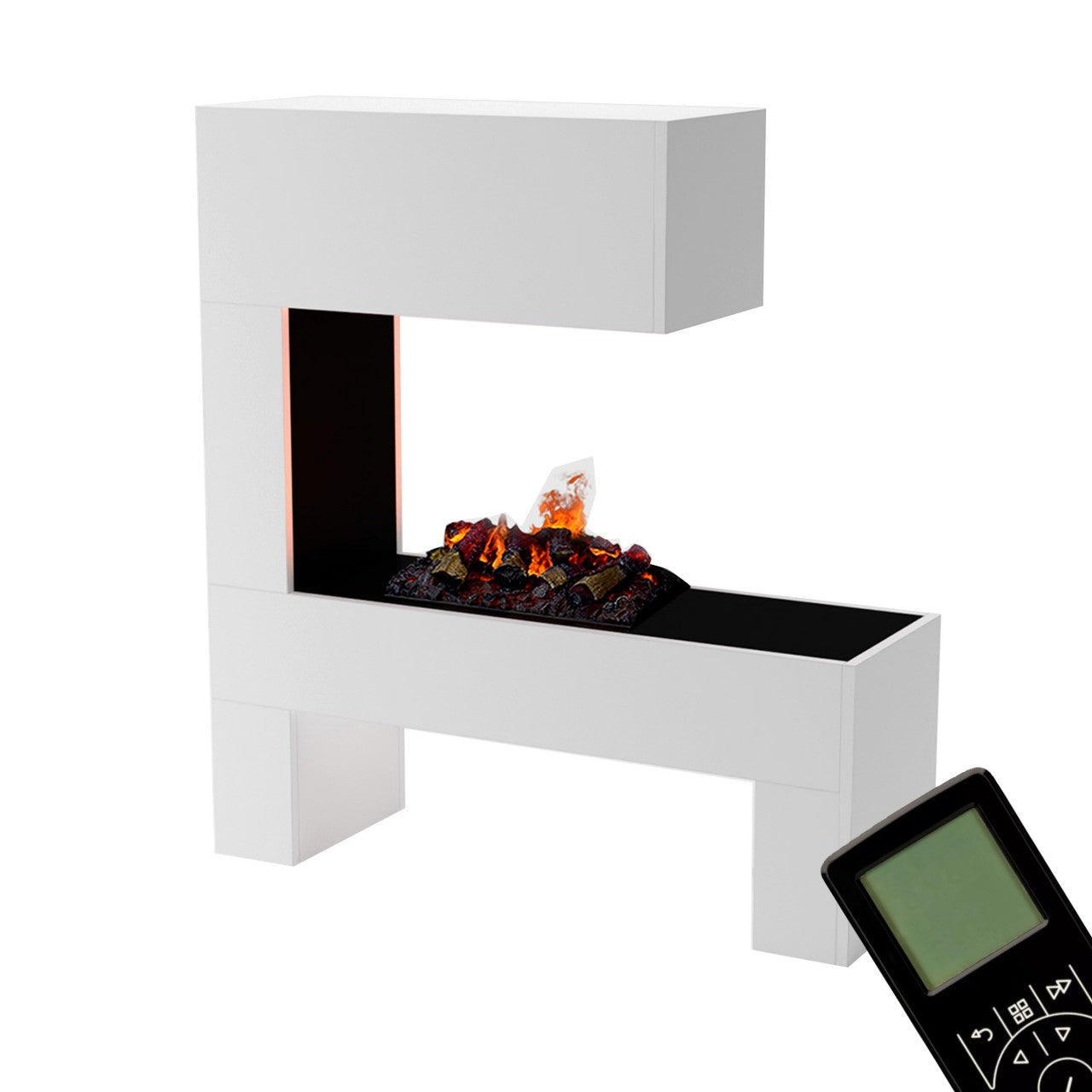 Glow Fire Mozart Weiß Elektrokamin mit Wasserdampf