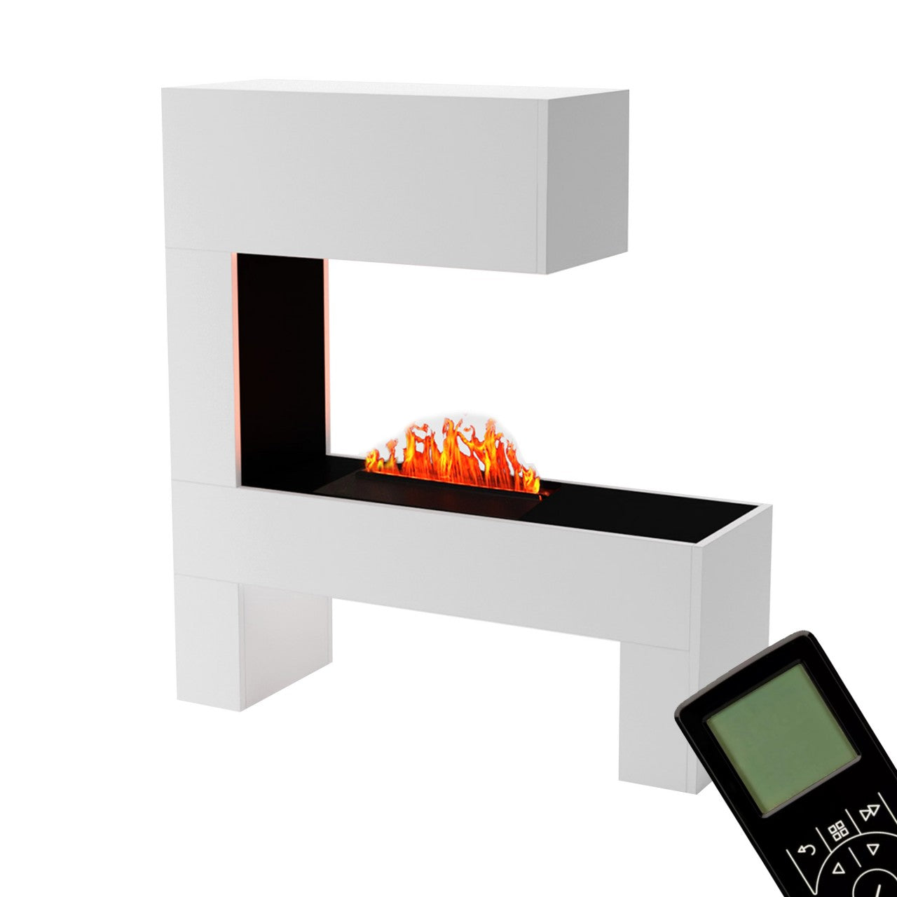 Glow Fire Mozart Weiß Elektrokamin mit Wasserdampf