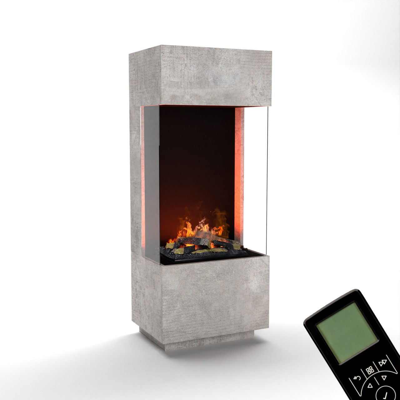 Glow Fire OGF 1 Beton Elektrokamin mit Wasserdampf