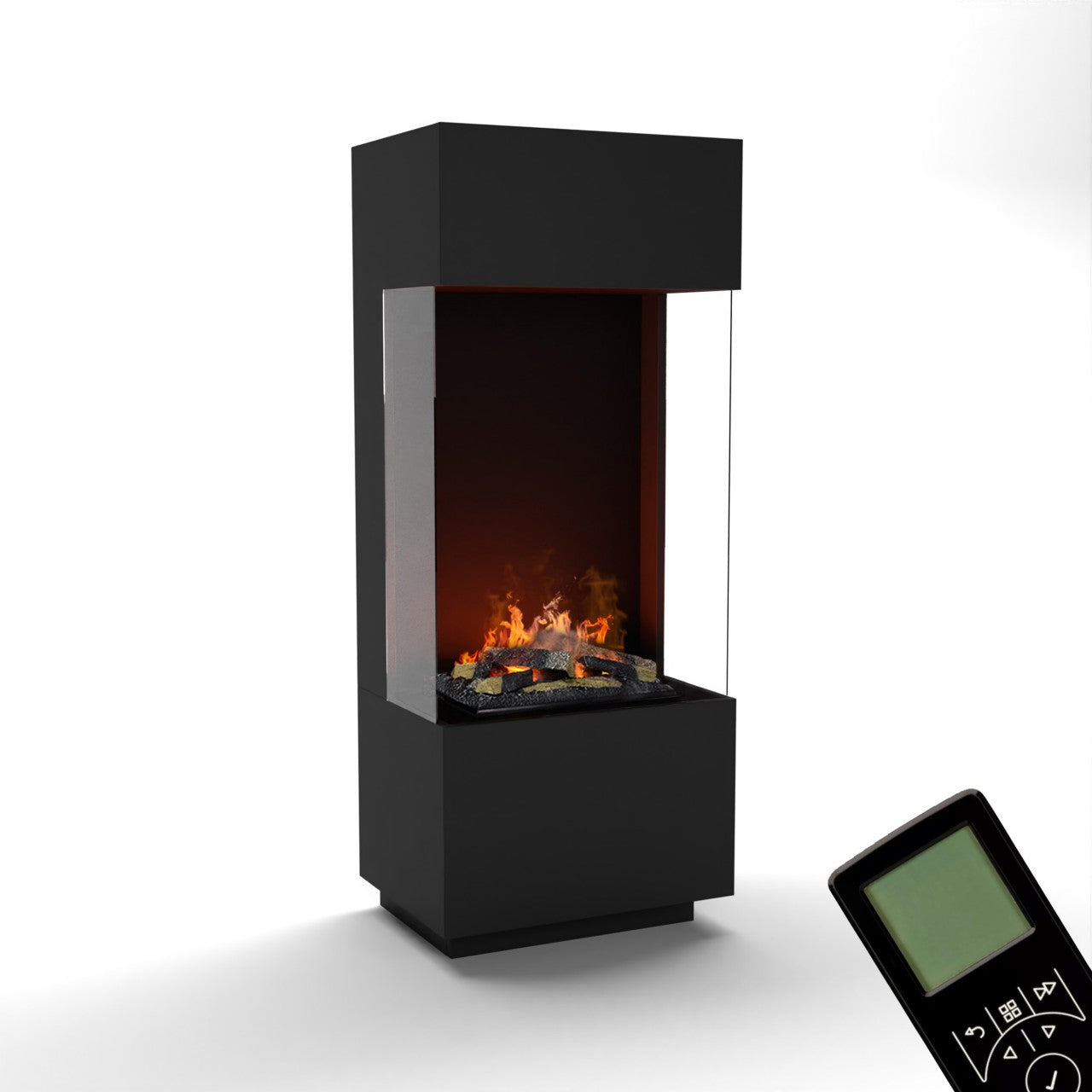 Glow Fire OGF 1 Schwarz Elektrokamin mit Wasserdampf
