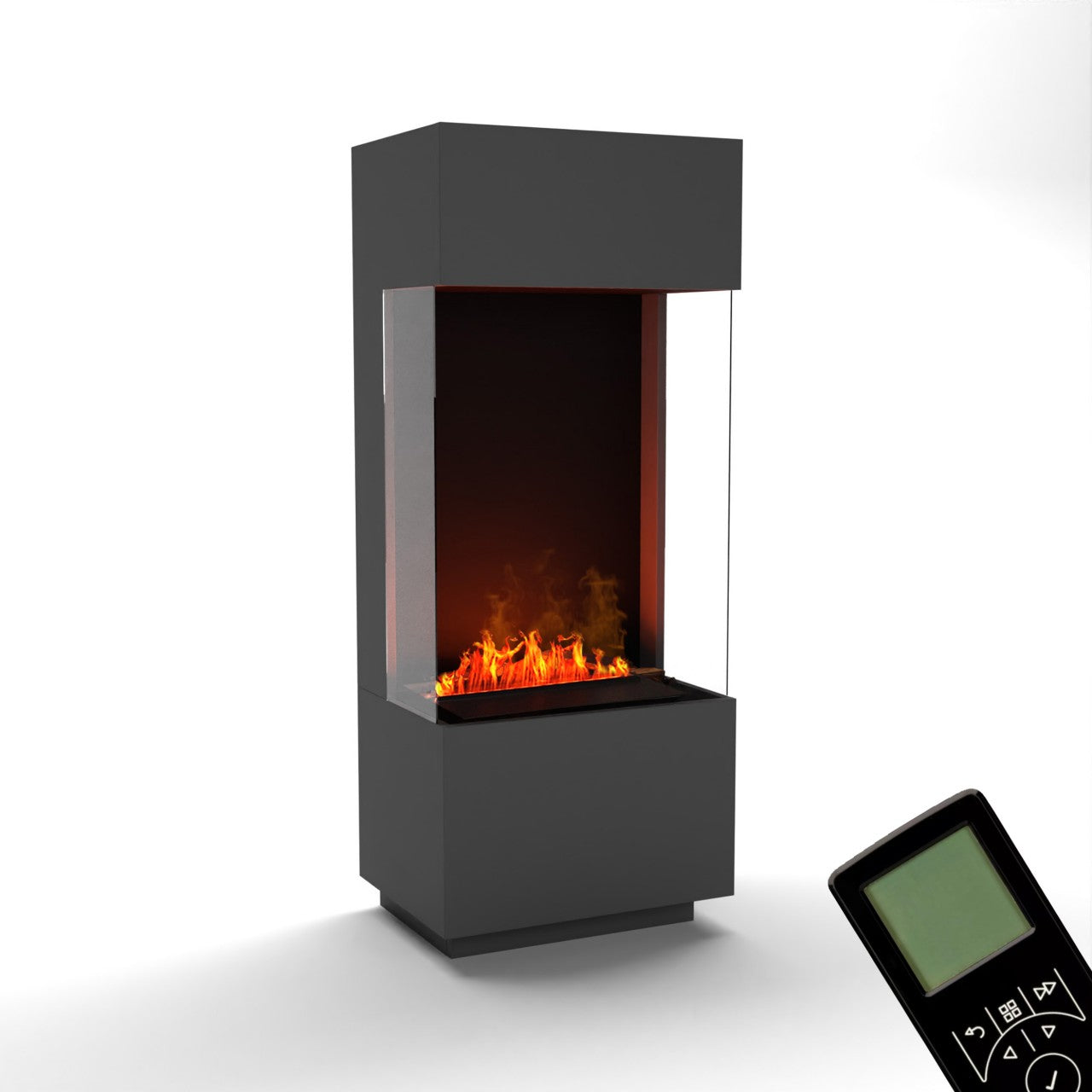 Glow Fire OGF 1 Grau Elektrokamin mit Wasserdampf