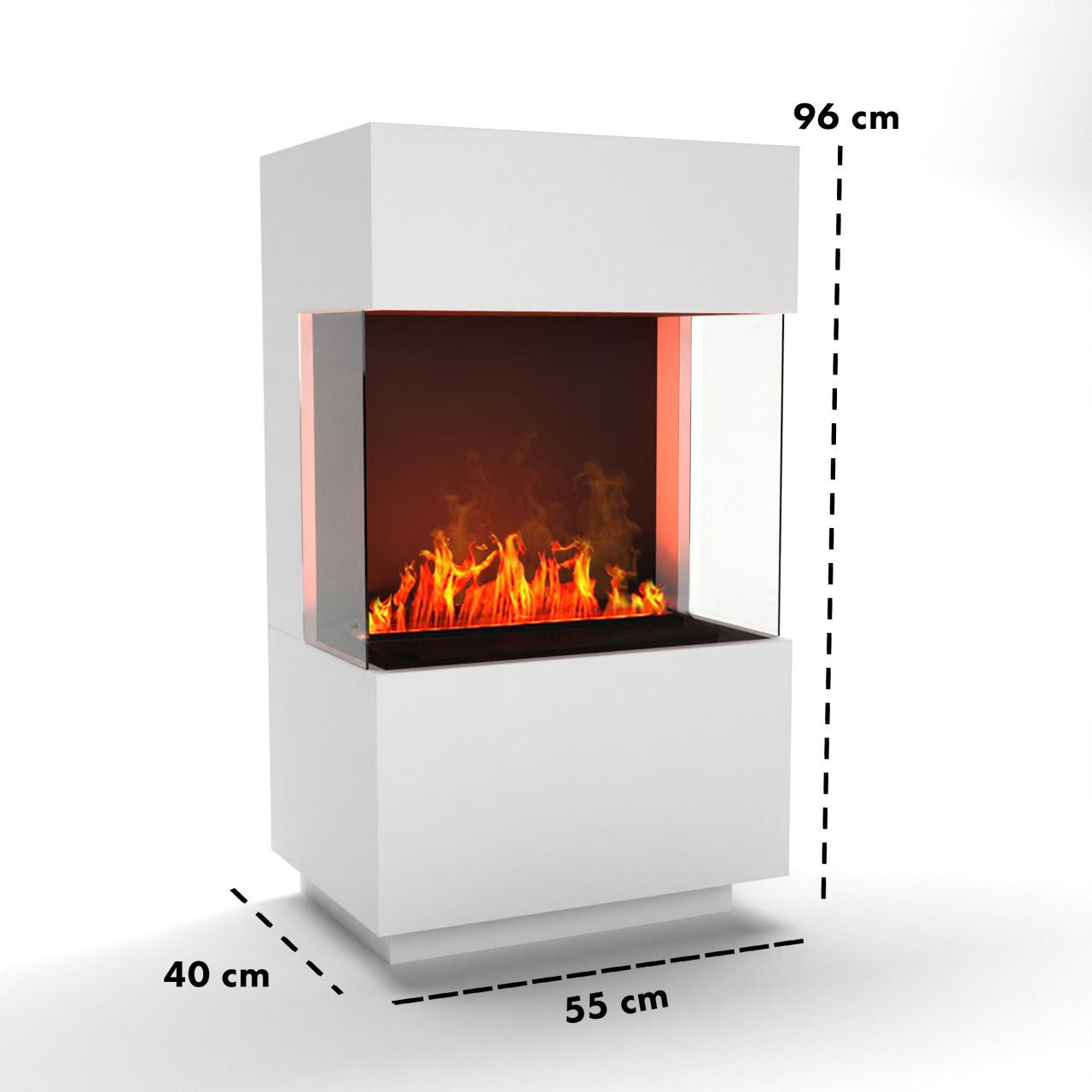 Glow Fire OGF1 Mini Weiß Elektrokamin mit Wasserdampf