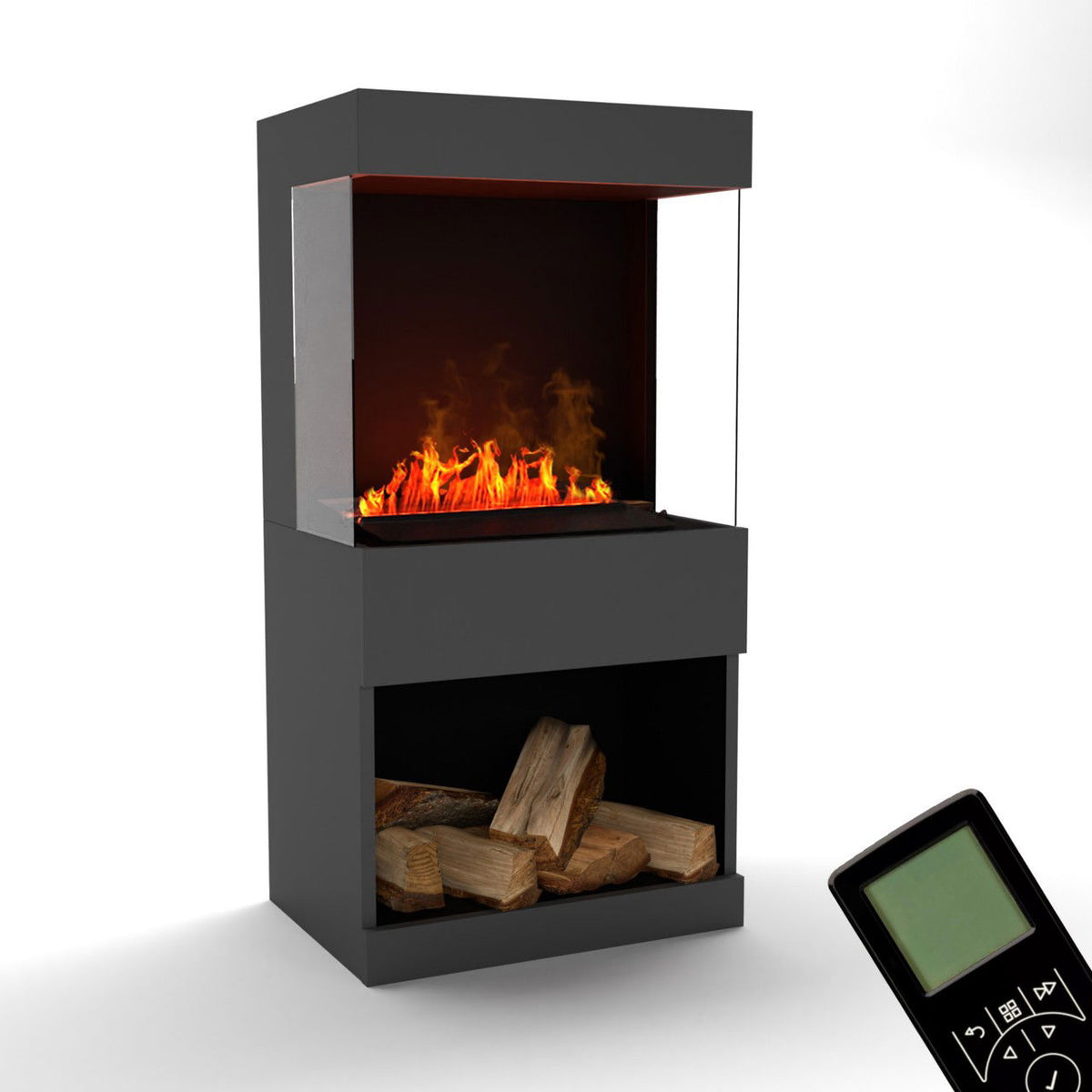 Glow Fire OGF2 Grau Elektrokamin mit Wasserdampf