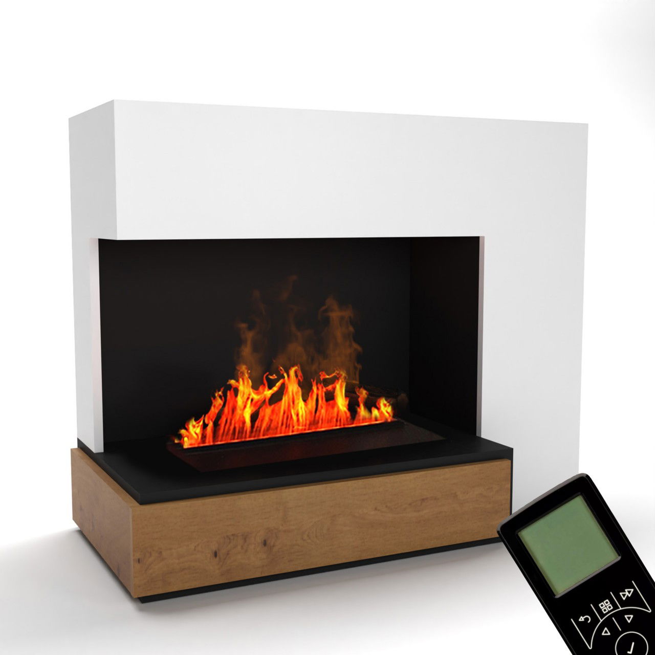 Glow Fire Planck Elektrokamin Opti-Myst Cassette 500 ohne Holzdekoration