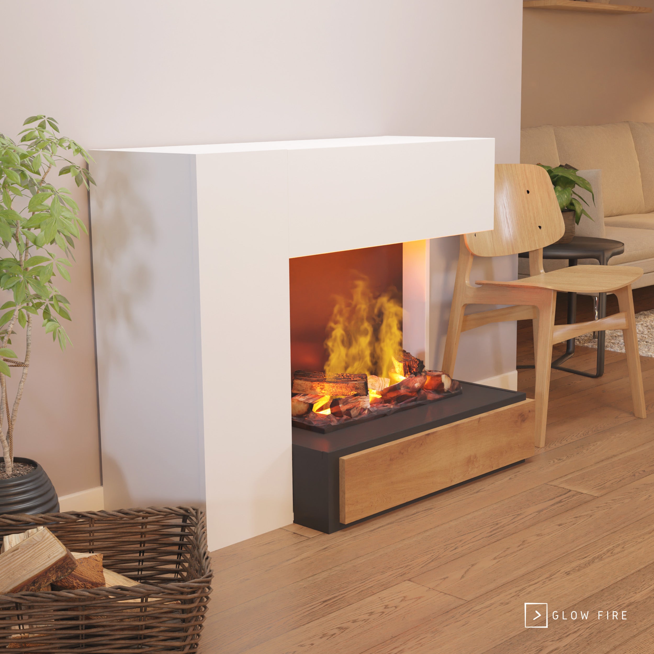 Glow Fire Planck Elektrokamin