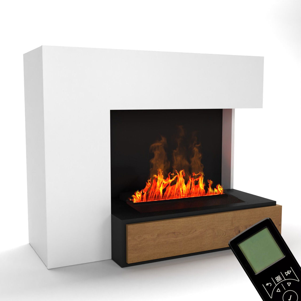 Glow Fire Planck Elektrokamin Opti-Myst Cassette 500 ohne Holzdekoration