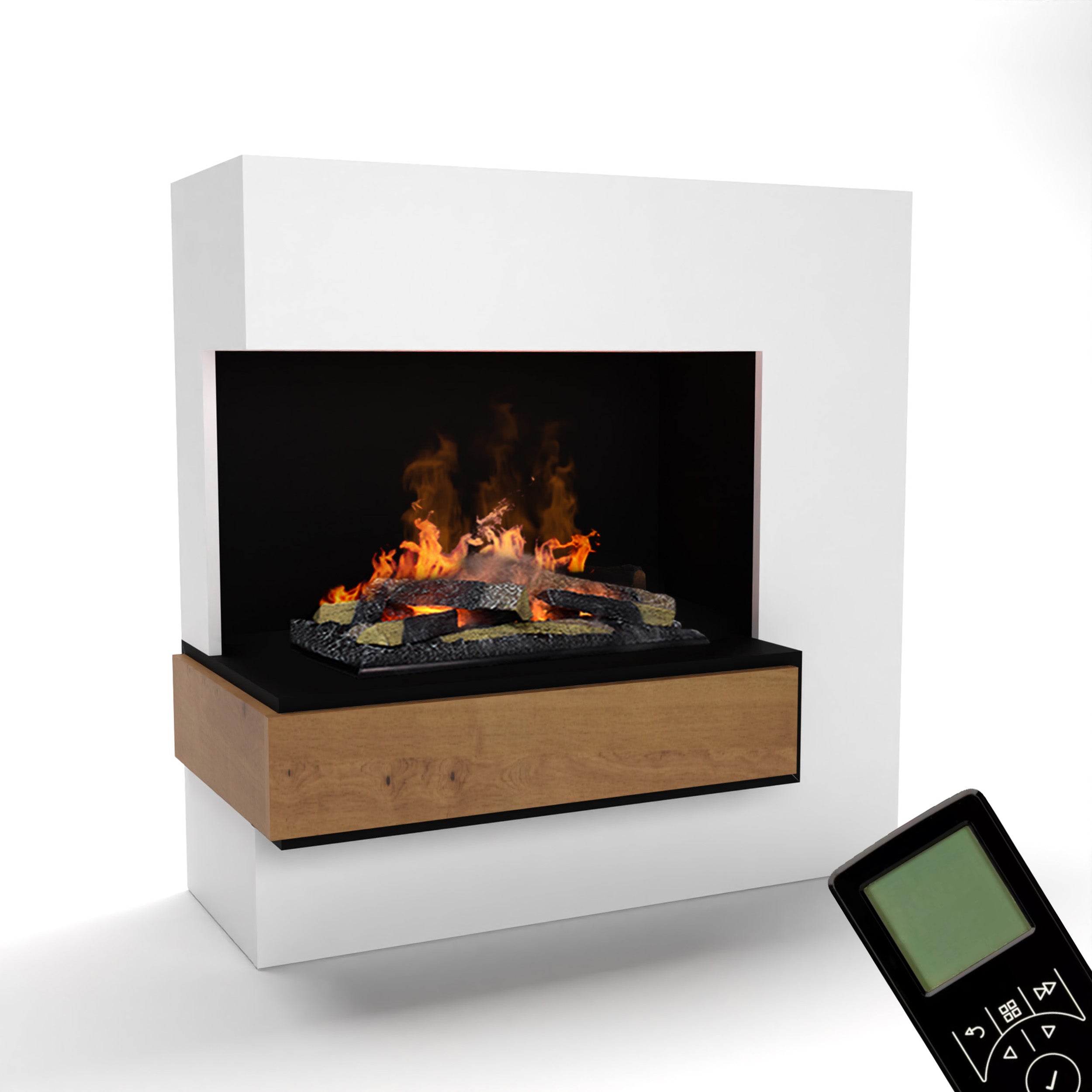 Glow Fire Planck Hoch Elektrokamin