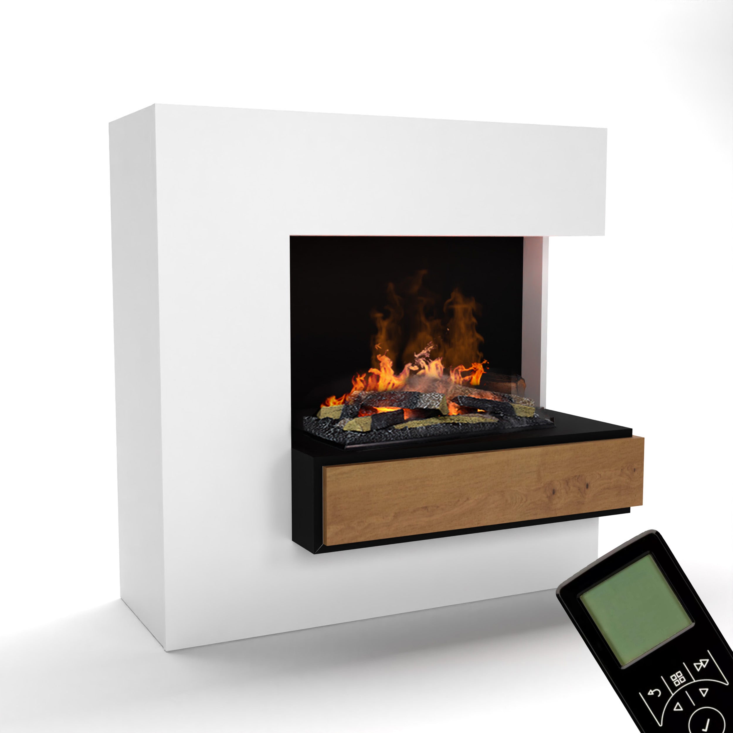 Glow Fire Planck Hoch Elektrokamin