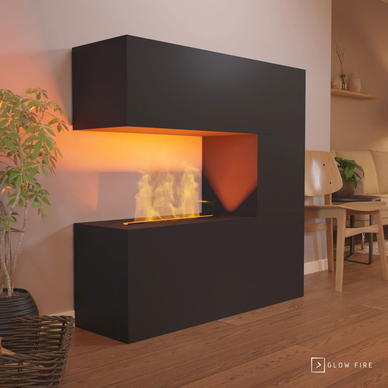 Glow Fire Schiller Elektrokamin mit Wasserdampf