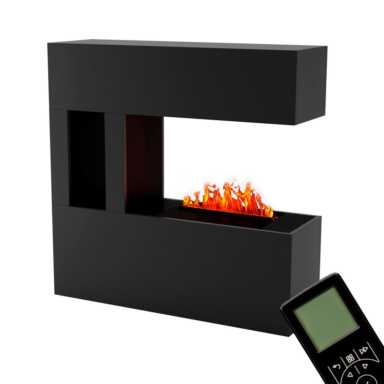 Glow Fire Schiller Pocket Schwarz Elektrokamin mit Wasserdampf
