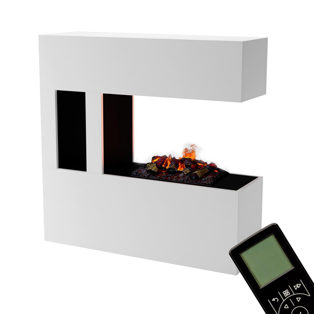 Glow Fire Schiller Pocket Elektrokamin Opti-Myst Cassette 500 mit Holzdekoration