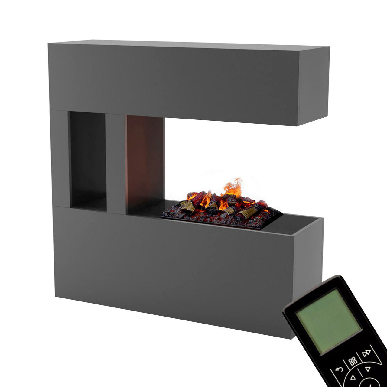 Glow Fire Schiller Pocket Elektrokamin Opti-Myst Cassette 500 mit Holzdekoration