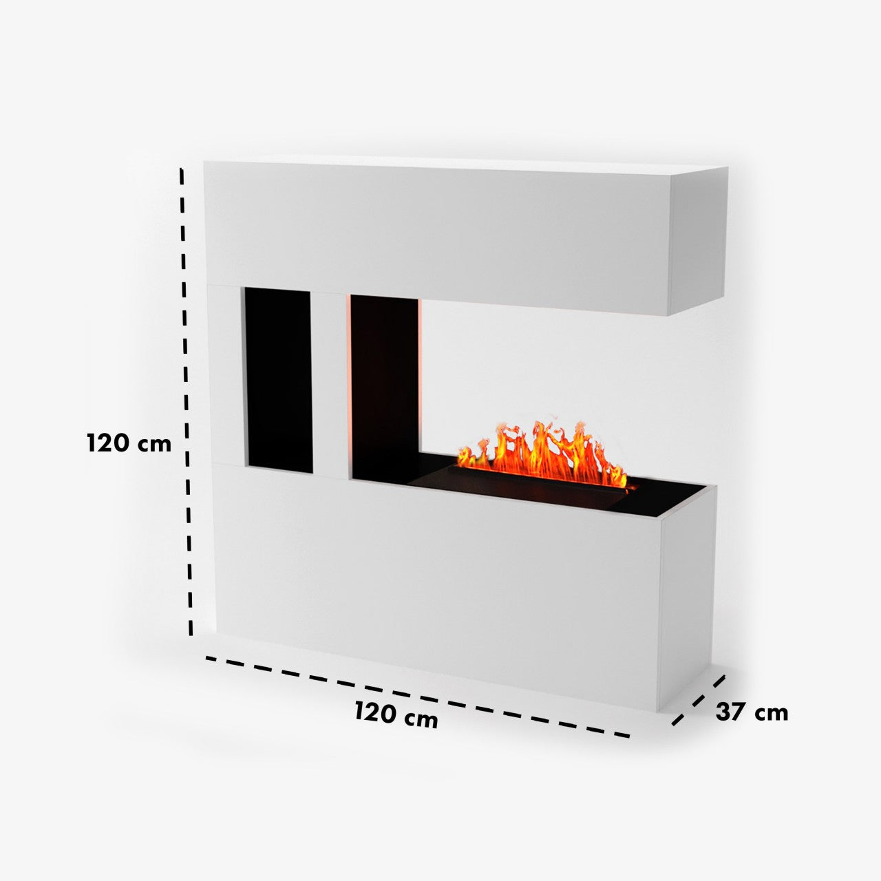 Glow Fire Schiller Pocket Elektrokamin Opti-Myst Cassette 500 ohne Holzdekoration