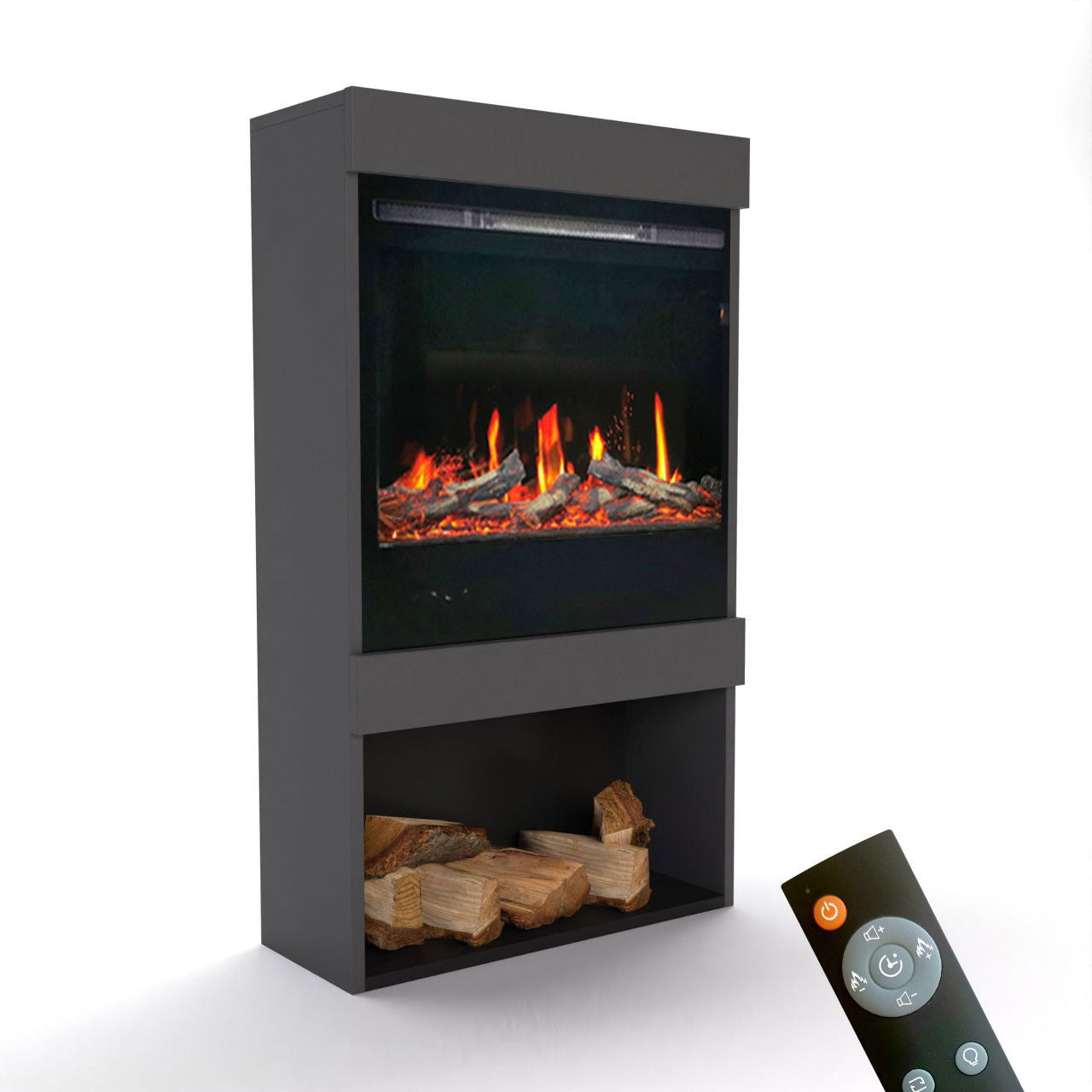 Glow Fire SCM-1 Grau Elektrokamin