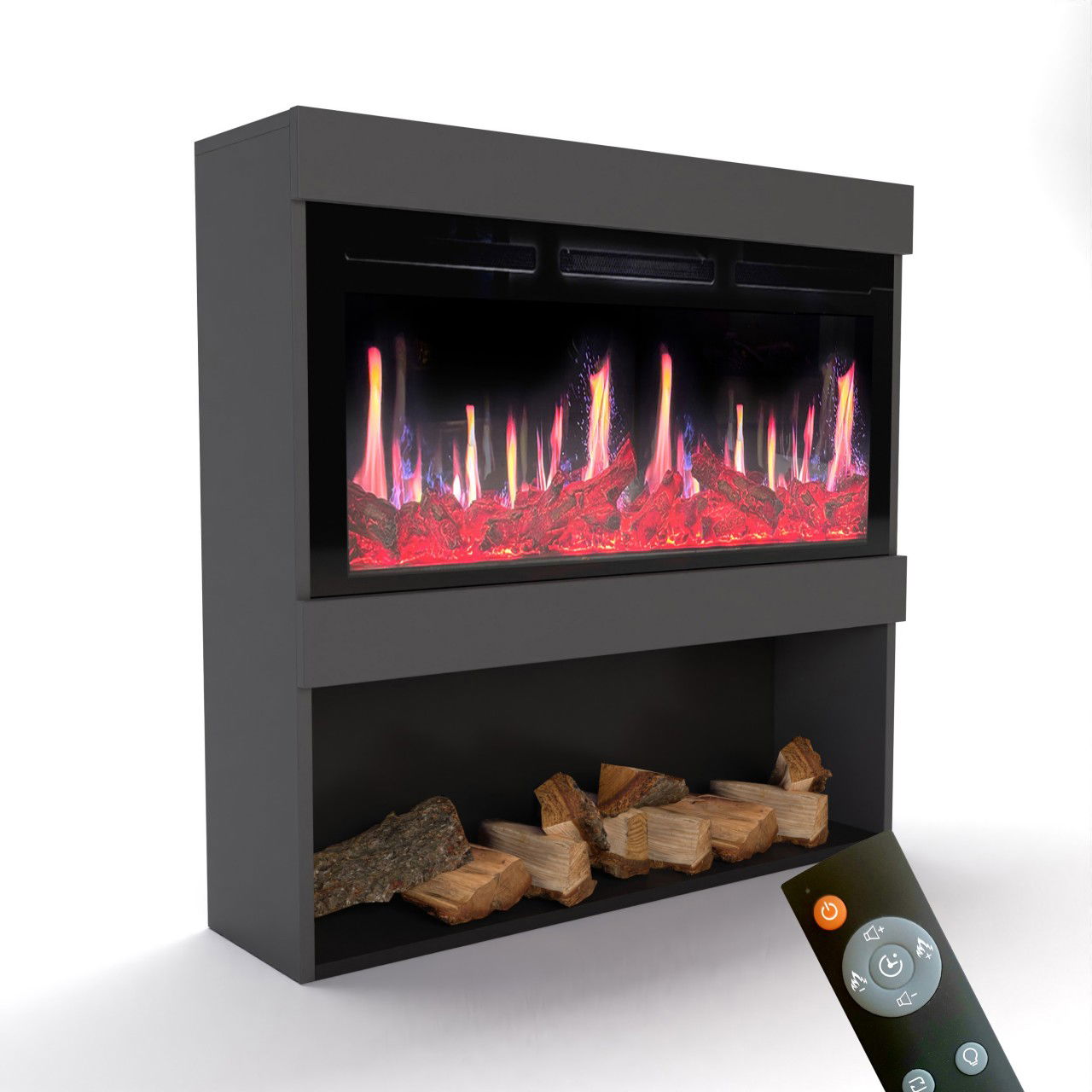 Glow Fire SCM-2 Grau Elektrokamin