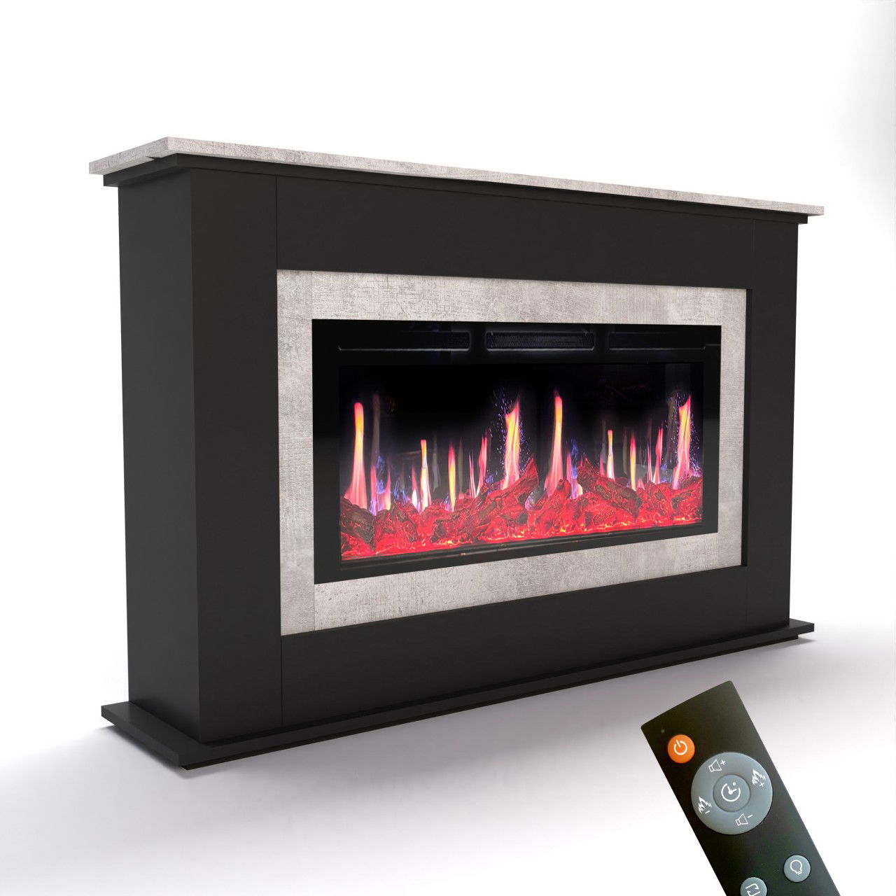 Glow Fire SCM-4 Schwarz Elektrokamin