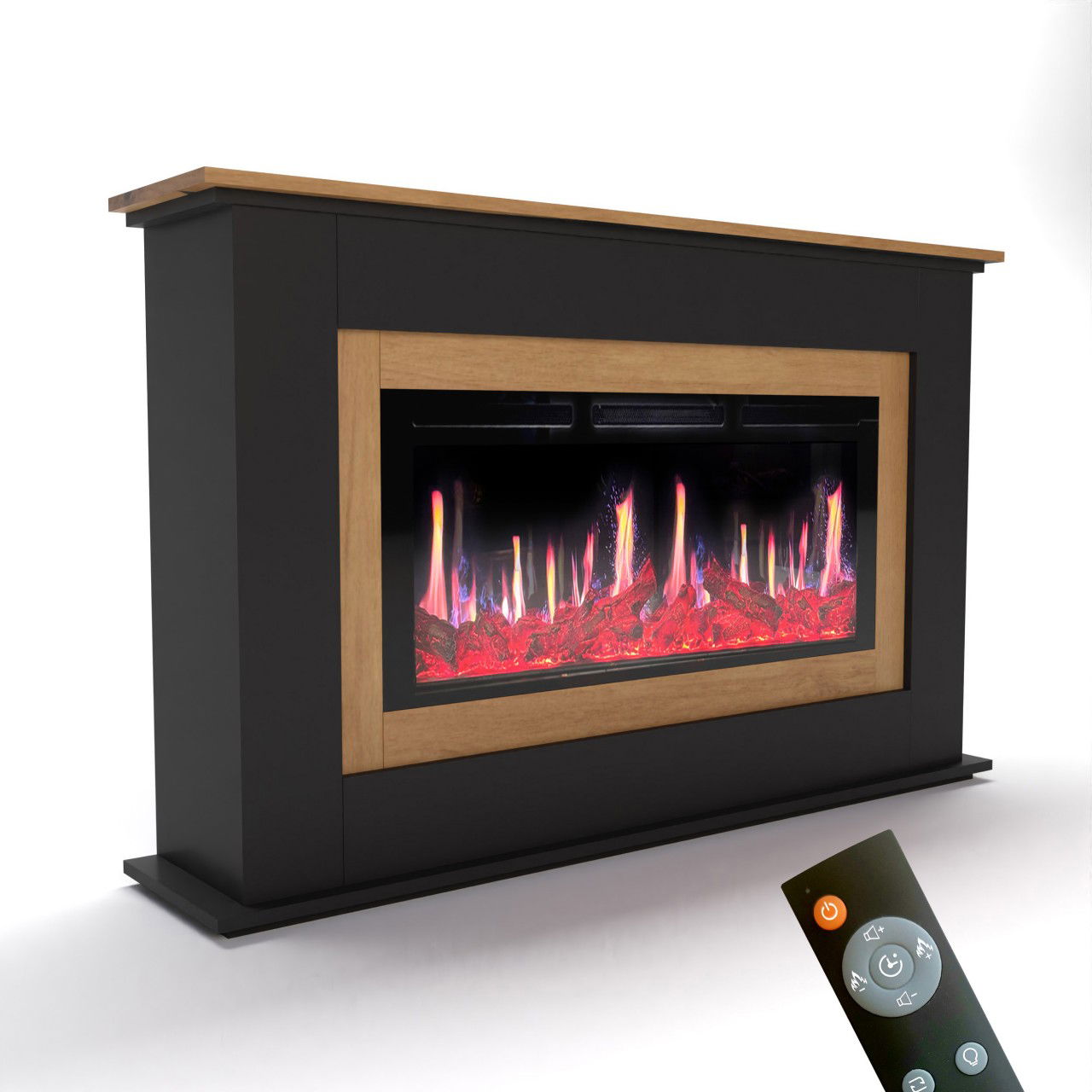 Glow Fire SCM-4 Schwarz Elektrokamin