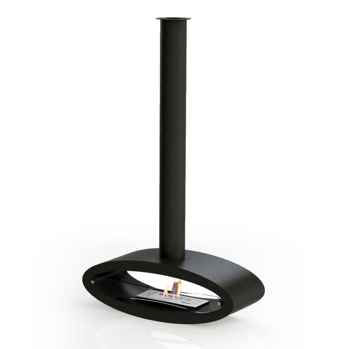 Glow Fire Karlstad Ethanol Kamin Schwarz