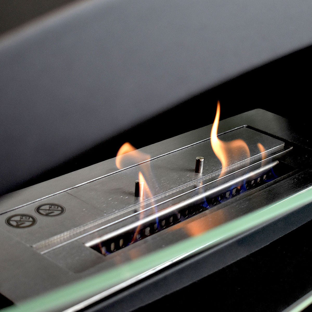 Glow Fire Karlstad Ethanol Kamin Schwarz