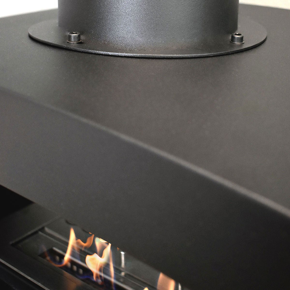 Glow Fire Karlstad Ethanol Kamin Schwarz