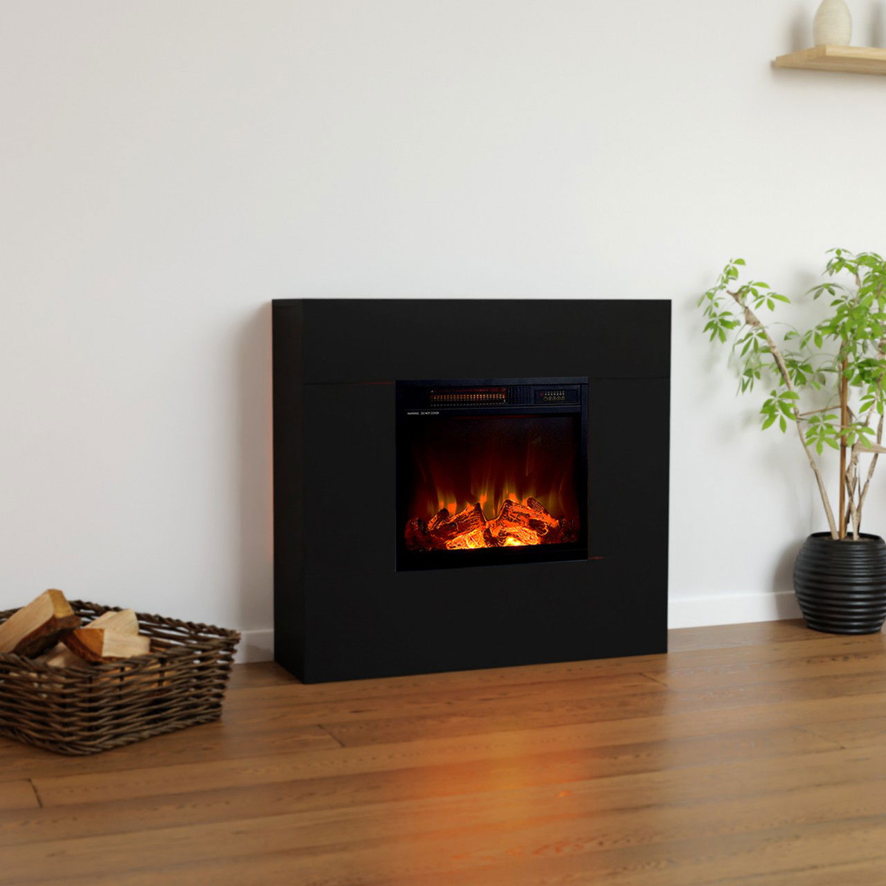 Kaminlicht NEO 1 Schwarz Elektrokamin