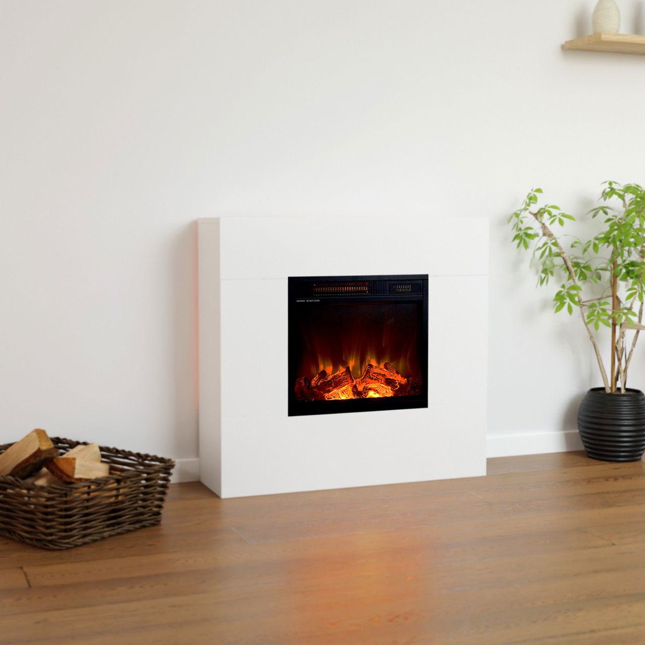 Kaminlicht NEO 1 Weiß Elektrokamin